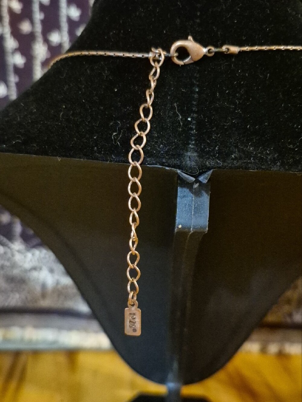1928 Gold-Tone Necklace and Matching Yellow Cabochon Earrings - Picture 5 of 5